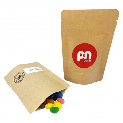 Compostable Bag filled with Mini Jelly Beans 50g